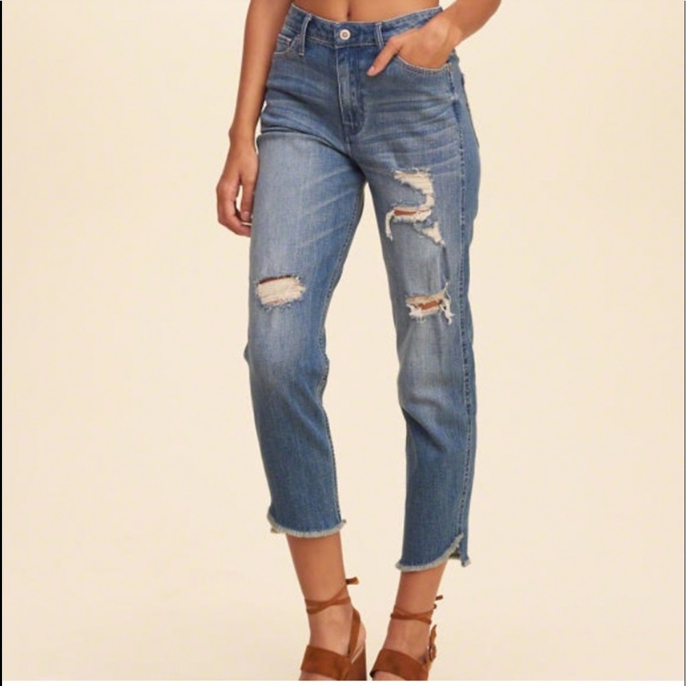 Girlfriend High Rise Crop Jeans